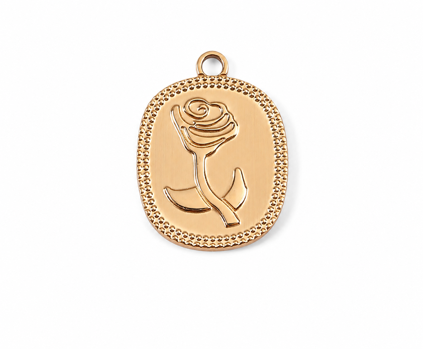 Golden Rose Charm