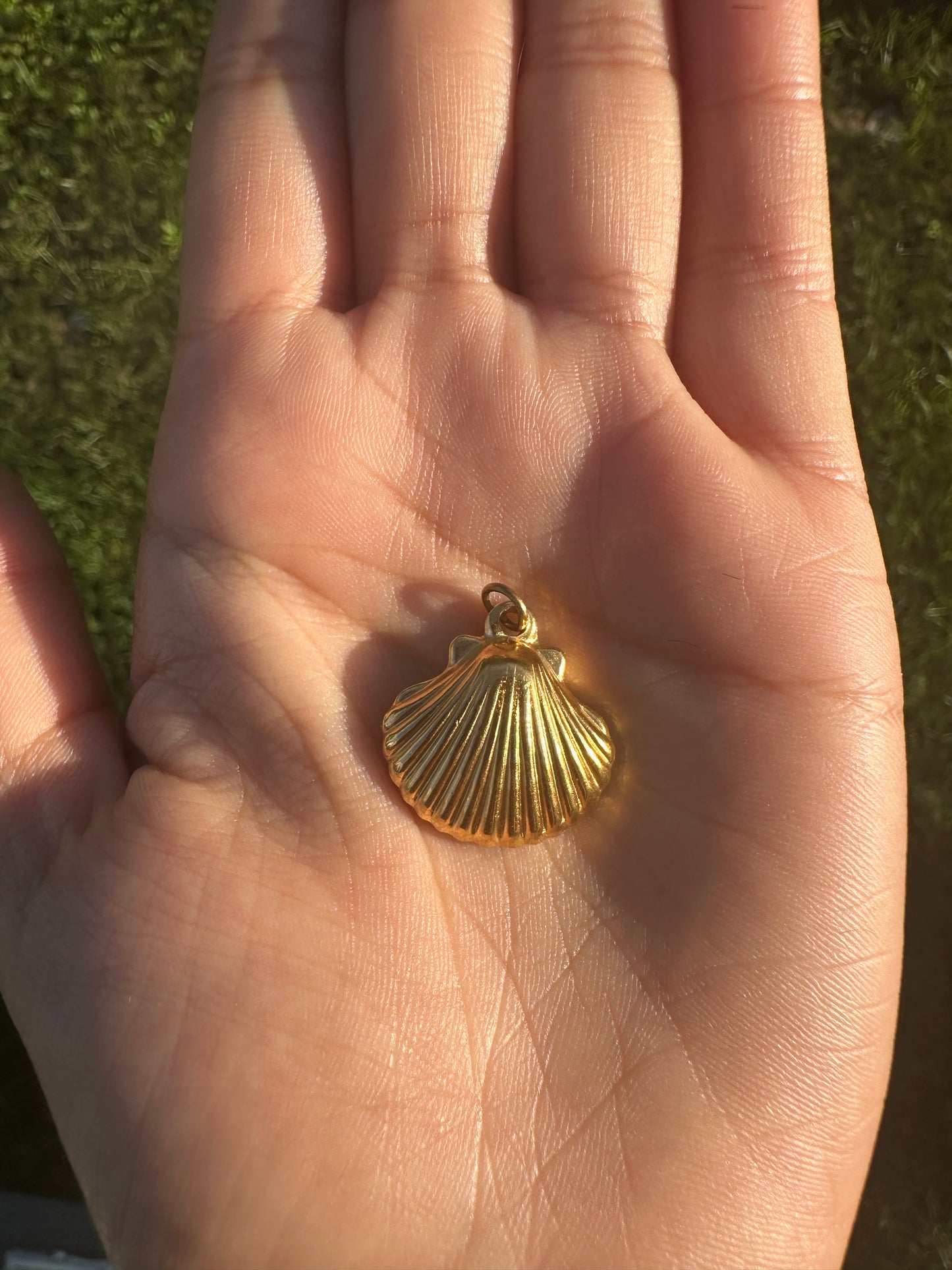 Large Scallop Charm