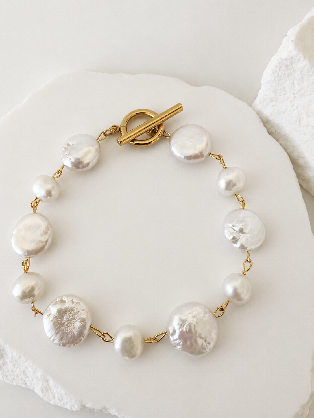 Isla Coin Pearl Bracelet