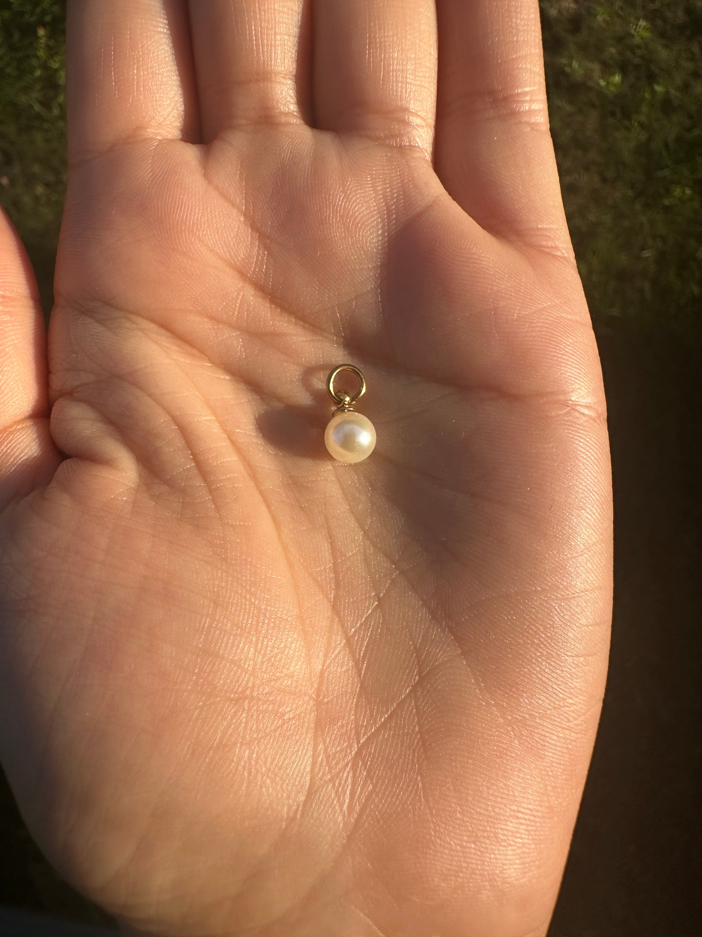 Round Pearl Charm