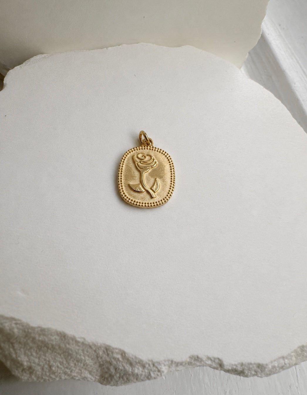 Golden Rose Charm