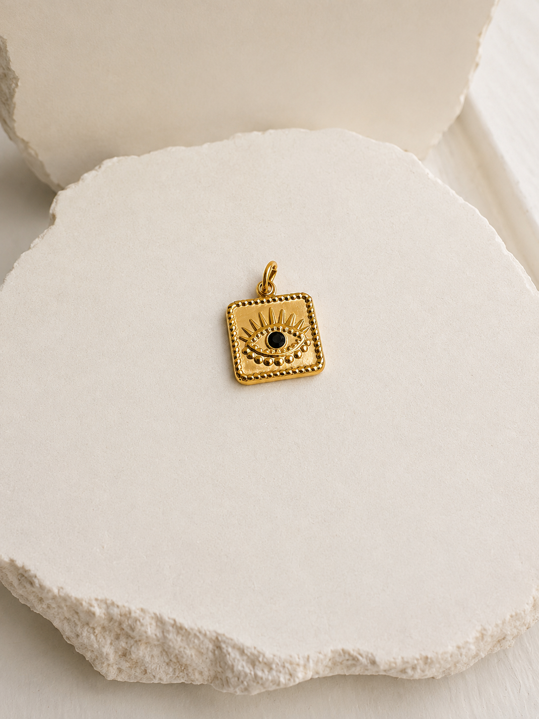Square Evil Eye Charm
