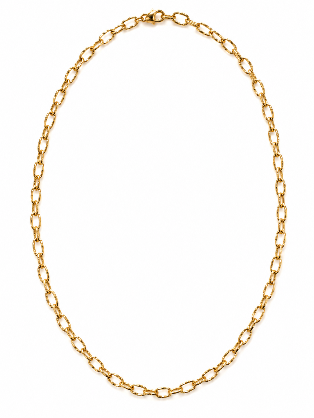 Capri Hammered Link Necklace